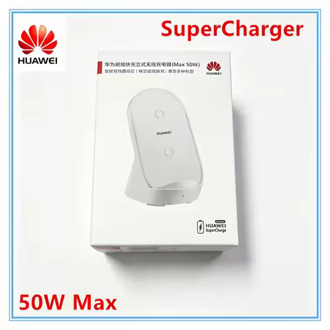Original HUAWEI 50W Max CP62R Wireless Charger Stand Desktop Qi Charge Noise-Free SuperCharger For i