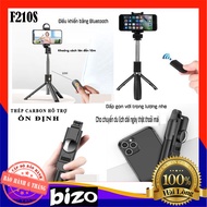 Tripod Photography Stick with Led Light, 2 light modes F210S - With Remote control, Selfie stick any