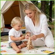 Cheese Lacing Toys Cheese Puzzles Games Fine Motor String Games for Indoor Bedroom Home School Nurse