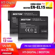Pin máy ảnh Nikon EN-EL15 1900mAh Beston cho Nikon Z6 Z5 D7000 D7100 D800 D800E D600 D610 D810