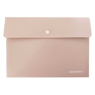 Expanding File Folder 1 Pocket Plastic Envelope File Organizer with Smap Button Closure Portable A4 
