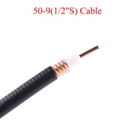 1M-100M 50-3/RG58 50-5/5D-FB 50-7/RG8U 50-9/1/2 "S 50-12/1/2" RF สายโคแอกเชียล50Ohm ทองแดง-ชุบสายอลู