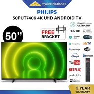 Philips 50PUT7406 50 Inch 4K ULTRA HD Android TV LED TV YOUTUBE NETFLIX HDR10PLUS Dolby Vision Dolby Atmos Smart tv