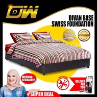 Divan Base / Swiss Foundation / Leather Divan / Solid Divan Bed / Bedframe / Katil Bed Frame