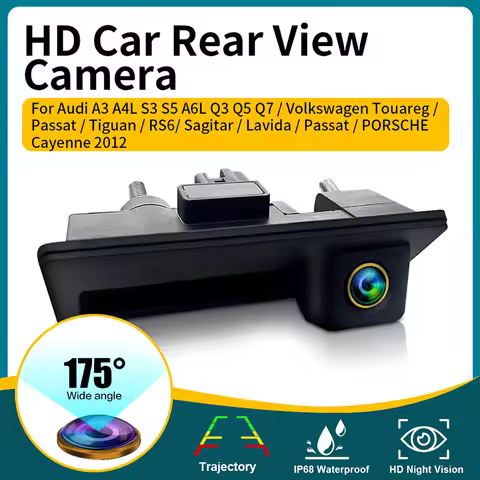 AHD 1080P 170° Rear View Camera for Audi A3 A4 A6L Q3 Q5 Q7 VW Passat Touareg Tiguan Sagitar Vehicle