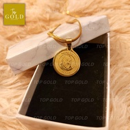 TOP GOLD Padre Pio Necklace for Men saudi gold 18k pawnable necklace for men necklace for boys +