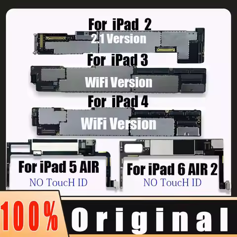 A1395 A1416 A1403 A1458 A1566 A1474 Wifi Free iCloud Logic Main Boards for iPad 2 3 4 Air 1 2 Mother