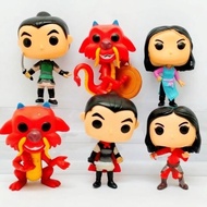 Funko POP Disney Movies Mulan/ Cake Topper Toy Set of 6