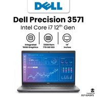 DELL PRECISION 3571 | Intel Core i7 12th Gen | NVIDIA T600 | Engineering Workstation Laptop | Warran