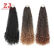 SC8 Faux Locs Crochet Hair Braids River Synthetic Braiding Hair-T1B-27