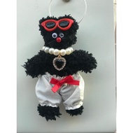ggummie Fuzzy pipe cleaner doll Keychain, bag charm, moru doll Diy Kit