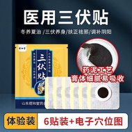 煜和堂养生三伏贴穴位贴成人儿童咳嗽过敏性鼻炎贴穴位贴敷贴治疗贴磁疗贴三伏天药泥膏贴 袋装试用装（6贴/袋药泥款）+电子版穴位图