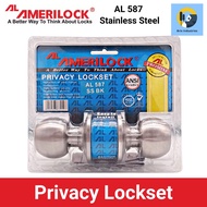 Amerilock Privacy Lockset AL587 SS/BK Keyless Lockset &lt; Brix Industries Manila &gt;