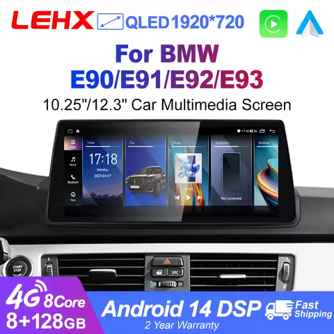 LEHX L6PRO 8Core 4G DSP Android14 Car Multimedia Wireless CarPlay Android Auto For BMW 3 Series E90 