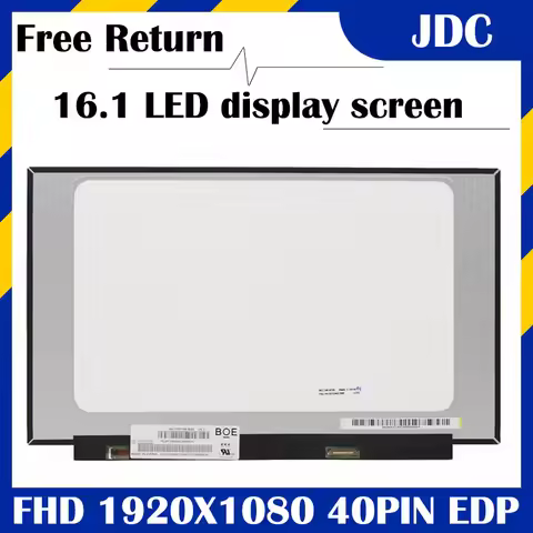 LCD 16.1 "FHD IPS 40pin 144HZ NV161FHM-NX2 FIT N161HCA-GA1 NV161FHM-NY1 N161HMA-GAK pannello di visu