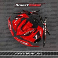 NVX155 V2 AEROX CHILI RED 2023 COVERSET ORIGINAL INDONESIA
