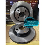 TRW FRONT Disc Brake Rotor DF4806 for Perodua Alza New 2013~ Toyota Vios NCP93 NCP150 J/E Spec Prius
