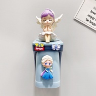 Toothbrush Holder Tooth Cup Shelf Magnetic Mouthwash Cup High-value Cartoon Cute Children Brushing C