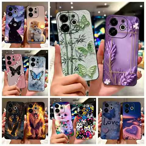 For Tecno Spark 30C 5G Case KL8H Luxury Painted Cover Coque For Tecno Pop 9 KL4 Phone Case For Tecno