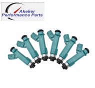 New 6PCS 23250-31060 23209-31060 Fuel Injector Compatible For Toyota 4Runner FJ Cruiser Tacoma Tundr