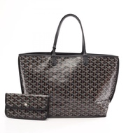 【二手】Goyard GOYARD托特包Anjou PM 雙面ブラウンPVC 塗層帆布皮革Anjou PM 女士二手 A