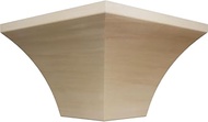 3 1/2"P x 4"H WM291 Americraft Solid Hardwood Stain Grade TrimPro Crown Moulding Outside Corner, Pop