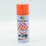 สีสเปรย์ ส้ม-แดง ORANGE RED No.14  BOSNY Spray Paint  300g  B100#14