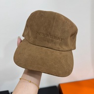 burberry 咖啡 麂皮 棒球帽 鴨舌帽 帽子 遮陽帽 休閒帽 《仙闆名牌精品》
