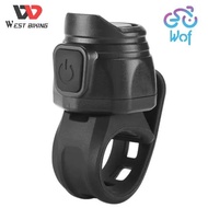 WEST BIKING 051 Electric Bike Bell Horn - Black