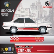 👍👍 PROTON SAGA CAR BODY STICKER SET SAGA - A05