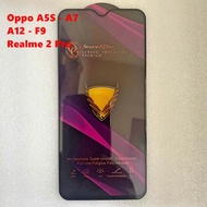 Combo of 5 - Full Screen Tempered Glass OG Oppo A5S - A7 - A12 - F9 - Realme 2 Pro
