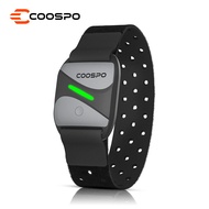 HW807ปลอกแขนเครื่องวัดชีพจร COOSPO บลูทูธ5.0 ANT + HRM พร้อมชุดสัญญาณไฟ LED โซน HR ติดตามการเต้นของห