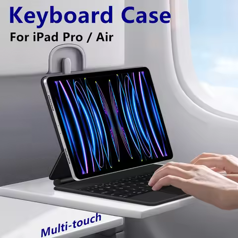 Keyboard Case For iPad Pro 11 Inch 12.9" M2 M4 Pro 13 Air 11 5th 4th 10.9" 6 10th generation Magic S