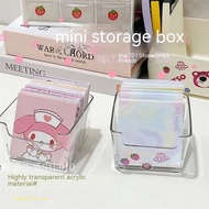 Xiaohongshu Mini Storage Box Note Box Acrylic Transparent Desktop Storage Box Simple Student Dormitory Storage Box storage box storage bed toyogo storage drawer jewellery box  organiser box box storage  toyogo storage