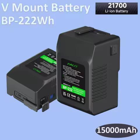 PALO 15000mAh V Mount V-Lock Battery BP-222Wh V Lock Battery for Sony Camera Blackmagic URSA Smartph