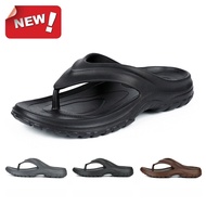WGBSize 39-46 Solid Color Beach Slippers Men Shoes Outdoor Anti Slip Comfort Casual Flip Flops 01