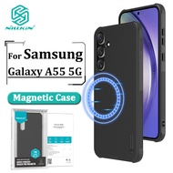 Nillkin Cứng PC + TPU MagSafe Ốp Lưng Cho Samsung Galaxy A55 5G Ốp Lưng Bảo Vệ Cứng PC + TPU Mờ Sang
