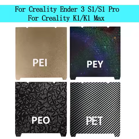 For Creality K1 Max Build Plate K1C Bed Creality k1 Build Plate PET PEO PEY PEI Sheet 235x235 310x31