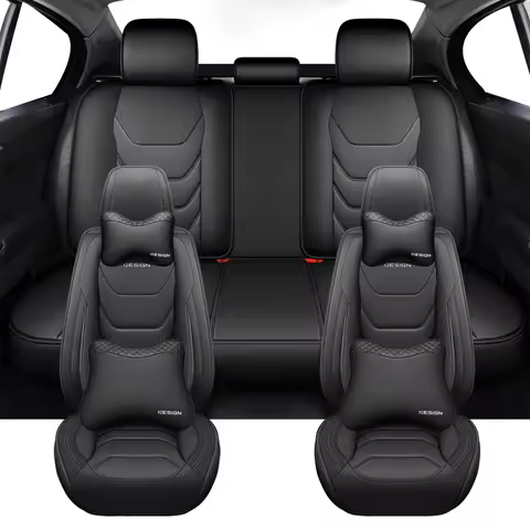 Luxury PU Universal Car Seat Covers For Audi Q2L A3 8V 8P Q3 A4 B6 B7 B8 Q5 Q7 4L A6 4F 4G C6 C7 A7 