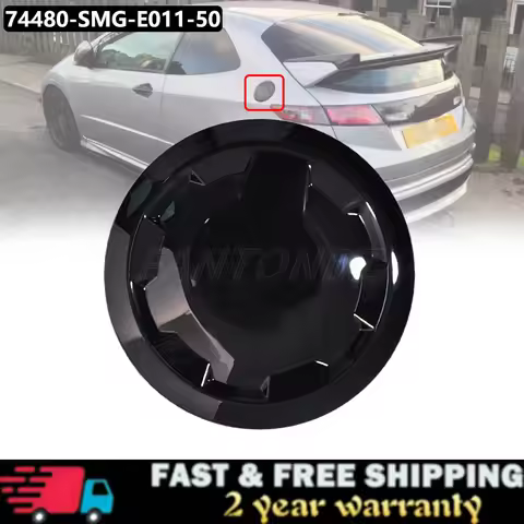 For Honda Civic FN2 2006-2011 Gloss Black Fuel Cap Cover For Honda European Model FN FK 74480-SMG-E0