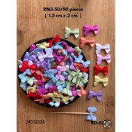 RM3.50/50 pieces - BD-681 - Bead - Manik- Reben - Ribbon - 1.5 cm x 2 cm