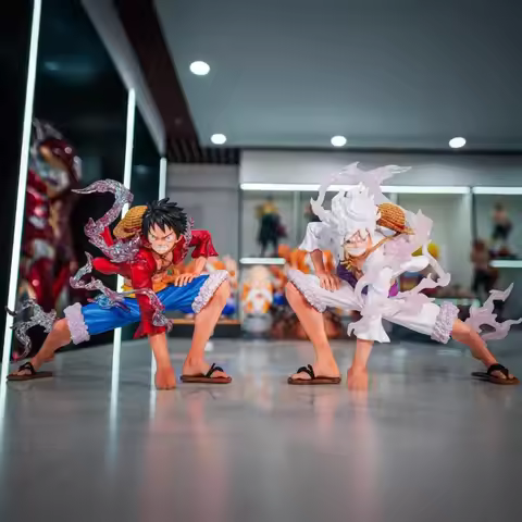 One Piece JT Eight times Mirror Luffy White/Red Two Handheld Models Trendy Play Accessories Wholesal