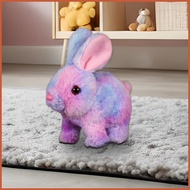 Hopping Bunny Realistic Bouncing Bunny Toy Stuffed Animals Jumping Twitching Nose Wiggling Ears Natu