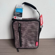 日本 THERMOS 啡灰色帆布 保溫 斜咩袋