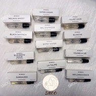【Vials】Byredo Perfume Collect 2ml （Mojave Ghost/Blanche/Rose of No Man's Land/Inflorescence/Bal D'Af