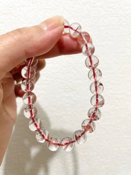 紅塵幻境 紅雲塔影【塔山紅幽靈透水體手串】靈水赤晶/一物一拍