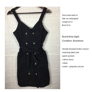 Brandnew 6ixty8ight Black Denim Dress