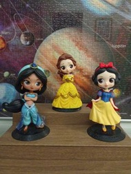 Qposket Disney Princess  Belle Jasmine Snow White display figure 白雪公主貝兒茉莉公主擺設公仔