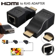 HDMI Extender 4k RJ45 Ports LAN Network HDMI Extension Up To 30m Over CAT5e / 6 UTP LAN Ethernet Cable For HDTV HDPC 1 Pair