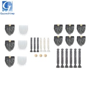 [Gazechimp] Gnome Cosplay Costume with Faux Fabric Beard, Nose, and Wood Balls